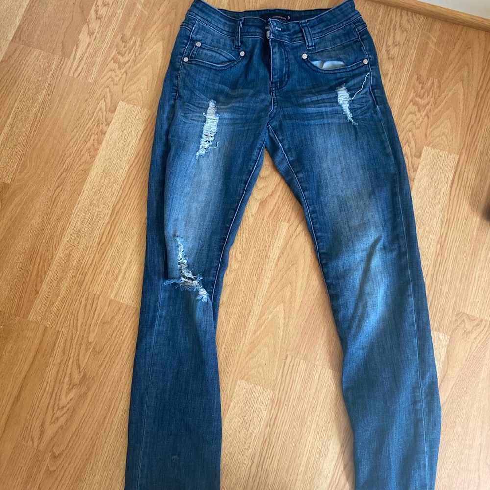 Blue ripped Jeans